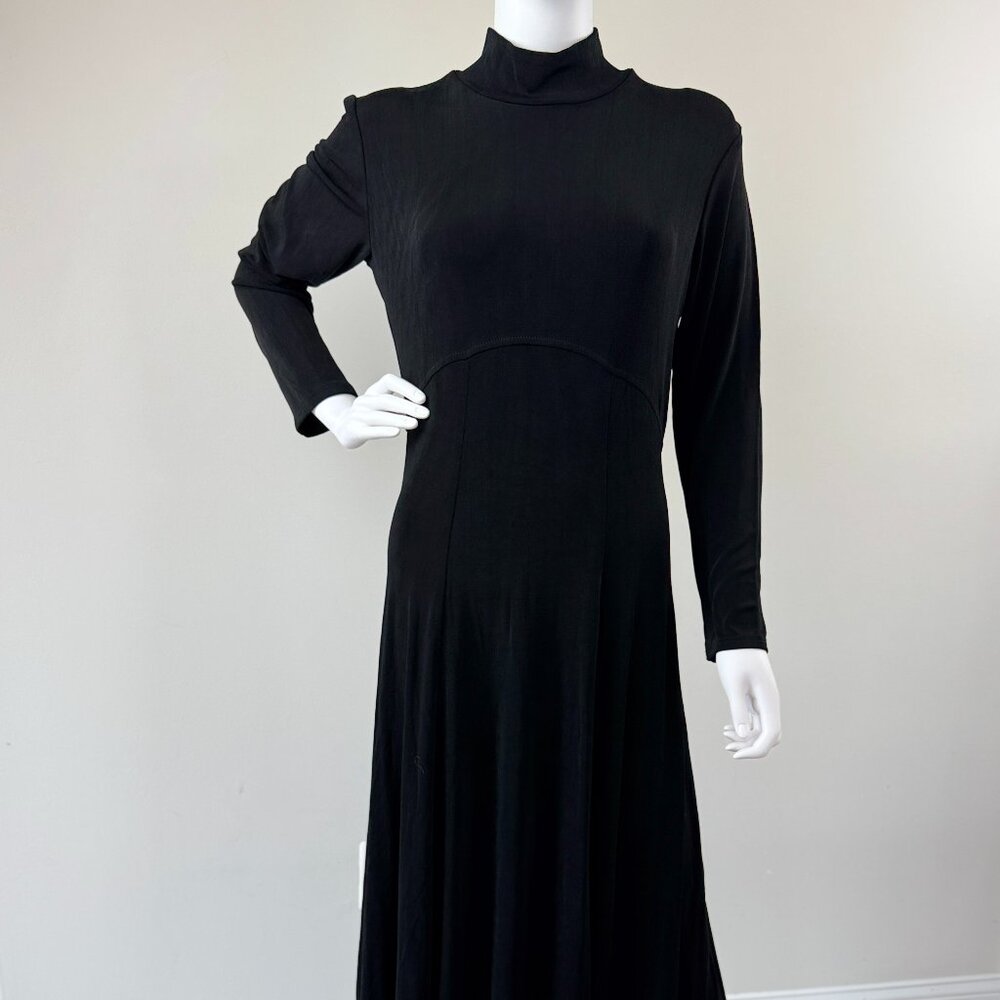 Double D Ranch Wear Black Jersey Knit Long Dress